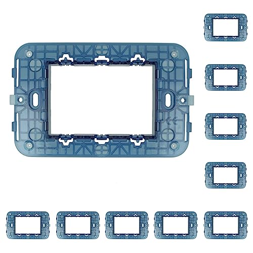 Halterung kompatibel mit Vimar Arke, Halterung für Box 502 503 504 507 (10, 3 Module/Sitze) von ZOREI