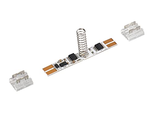 LED-Dimmer Touch-Schalter, flexibel, ohne Löten, für Aluminiumprofil, 12 V, 24 V, 3 A, mit blauer Anzeige und Speicher (12 mm) von ZOREI