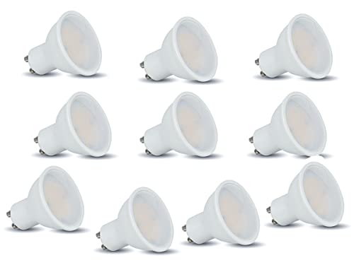 ZOREI 10 Stück GU10-LED-Lampen, 10 W, 1000 Lumen, helle GU10-LED (Neutralweiß 4000K) von ZOREI