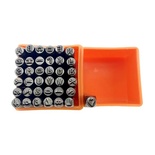 37-teiliges Zahlenstempel-Set, Schmuckherstellung, Werkzeug, Buchstaben, gestanztes Set für Lederarbeiten und künstlerische Buchstaben, Eindrücke, Metallzahlen und Buchstaben, Alphabet-Kits 37-teiliges Zahlenstempel-Set, Schmuckherstellung, Werkzeug, Buchstaben, gestanztes Set für Lederarbeiten und künstlerische Buchstaben, Eindrücke, Metallzahlen und Buchstaben, Alphabet-Kits von ZORESCOLEO