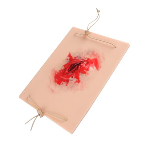 Tragbares Trauma-Wundsimulationsmodul, wiederverwendbares Trauma-Wundhaut-Modul, leicht zu reinigen, Trauma-Hautmodell, leicht zu reinigen, tragbares Trauma-Simulationsmodul für Schüler von ZORESCOLEO
