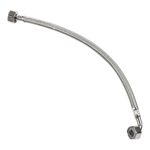 ZORESCOLEO Flexibles Rohr, 90° abgewinkelt, 1,27 cm Gewinde, korrosionsbeständig, Hochdruck-Wasseranschlüsse für Hausinstallationen von ZORESCOLEO