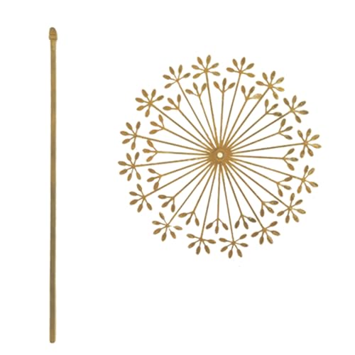 ZORESCOLEO Rusty Pusteblumen-Hofpfahl, antike Outdoor-Dekoration, korrosionsbeständig, einfach zu installieren, Gartenkunst für Enthusiasten von ZORESCOLEO