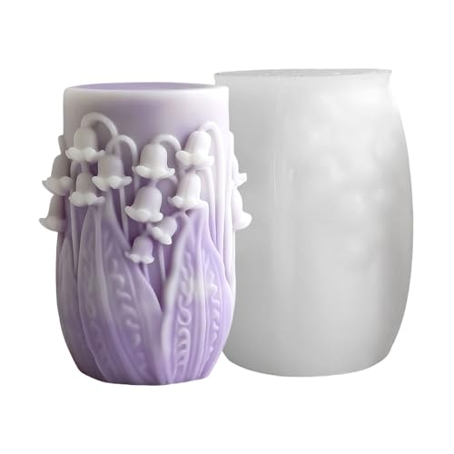 Zylindrische Silikonformen für Gips, Epoxidharz, Blumen, Ornament, Gießformen, duftende Blumen, Silikon, zylindrische Pflaster Zylindrische Silikonformen für Gips, Epoxidharz, Blumen, Ornament, Gießformen, duftende Blumen, Silikon, zylindrische Pflaster von ZORESCOLEO