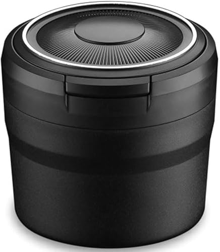 ZORTAXKFV Auto Aschenbecher für Suzuki Jimny (GJ) 2. Gen 2018 2019 2020 2021 2022 2023 2024 Auto Abnehmbarer Selbstlöschender Aschenbecher Innenraum Zubehör,A/Black von ZORTAXKFV