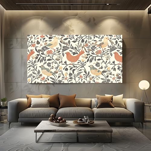Leinwandbild Vintage Vogel Wand Druck Großes Gemälde Retro Blätter Modern Wall Art Poster Malerei Zweige Deko Wohnzimmer Schlafzimmer Wandbilder Kunstdruck 80x160 cm Leinwandbild Vintage Vogel Wand Druck Großes Gemälde Retro Blätter Modern Wall Art Poster Malerei Zweige Deko Wohnzimmer Schlafzimmer Wandbilder Kunstdruck 80x160 cm von ZORYAN