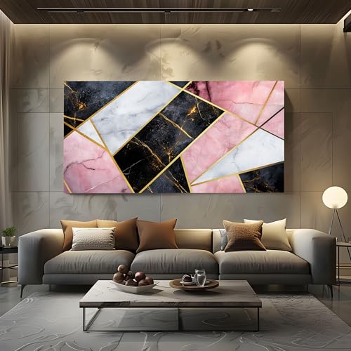 Wandbilder für Wohnzimmer Geometrie Marmor Modern Leinwandbilder Abstrakt Polygon Kunstdruck Poster Luxuriöse Gold Wanddeko für Schlafzimmer - Ungerahmt 70x140 cm Wandbilder für Wohnzimmer Geometrie Marmor Modern Leinwandbilder Abstrakt Polygon Kunstdruck Poster Luxuriöse Gold Wanddeko für Schlafzimmer - Ungerahmt 70x140 cm von ZORYAN