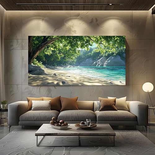 ZORYAN Groß Leinwand Bilder für Schlafzimmer Deko Natur Landschaft Strand XXL Kunstdruck mit Küsten Meerblick Wanddeko Sommer Insel Wandbilder - Modern Decor Canvas Ungerahmt 60x120 cm ZORYAN Groß Leinwand Bilder für Schlafzimmer Deko Natur Landschaft Strand XXL Kunstdruck mit Küsten Meerblick Wanddeko Sommer Insel Wandbilder - Modern Decor Canvas Ungerahmt 60x120 cm von ZORYAN