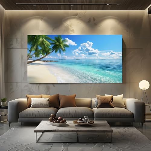 ZORYAN Groß Leinwand Bilder für Schlafzimmer Deko Tropisch Strand XXL Kunstdruck mit Natur Palme Wanddeko Landschaft Meer Wandbilder - Modern Decor Canvas Ungerahmt 60x120 cm ZORYAN Groß Leinwand Bilder für Schlafzimmer Deko Tropisch Strand XXL Kunstdruck mit Natur Palme Wanddeko Landschaft Meer Wandbilder - Modern Decor Canvas Ungerahmt 60x120 cm von ZORYAN