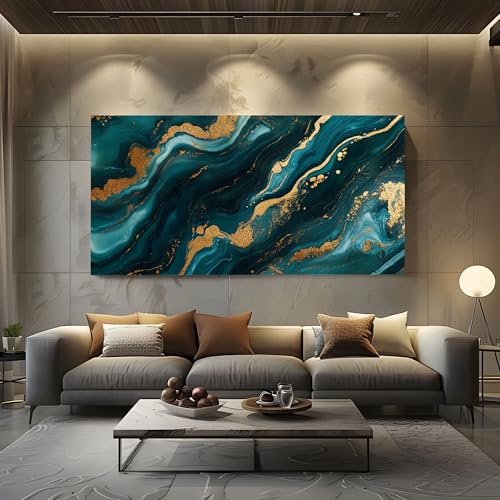 ZORYAN Wandbilder Wohnzimmer Abstrakt Fluid Art Leinwandbilder, Moderne Deko mit Luxuriös Marmor Kunstdruck Modern Tuschmalerei Wanddeko Art Poster Ungerahmt 50x100 cm ZORYAN Wandbilder Wohnzimmer Abstrakt Fluid Art Leinwandbilder, Moderne Deko mit Luxuriös Marmor Kunstdruck Modern Tuschmalerei Wanddeko Art Poster Ungerahmt 50x100 cm von ZORYAN