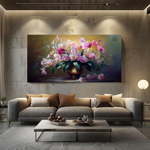 ZORYAN Wandbilder Wohnzimmer Blumenpflanzen Phalaenopsis Leinwandbilder, Moderne Deko mit Ölgemälde Orchidee Kunstdruck Elegante Blüten Wanddeko Art Poster Ungerahmt 50x100 cm ZORYAN Wandbilder Wohnzimmer Blumenpflanzen Phalaenopsis Leinwandbilder, Moderne Deko mit Ölgemälde Orchidee Kunstdruck Elegante Blüten Wanddeko Art Poster Ungerahmt 50x100 cm von ZORYAN