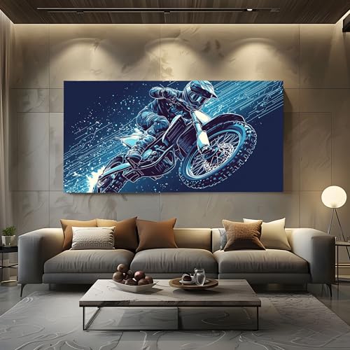 ZORYAN Wandbilder Wohnzimmer Extremsportarten Motocross Leinwandbilder, Moderne Deko mit Sport Rennen Kunstdruck Science Fiction Videospiel Wanddeko Art Poster Ungerahmt 50x100 cm ZORYAN Wandbilder Wohnzimmer Extremsportarten Motocross Leinwandbilder, Moderne Deko mit Sport Rennen Kunstdruck Science Fiction Videospiel Wanddeko Art Poster Ungerahmt 50x100 cm von ZORYAN