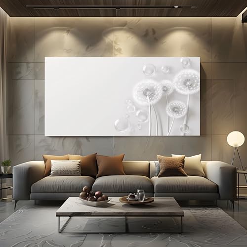 ZORYAN Wandbilder Wohnzimmer Minimalistisch Pusteblume Leinwandbilder, Moderne Deko mit Abstrakt Blase Kunstdruck Modern Pflanze Wanddeko Art Poster Ungerahmt 50x100 cm ZORYAN Wandbilder Wohnzimmer Minimalistisch Pusteblume Leinwandbilder, Moderne Deko mit Abstrakt Blase Kunstdruck Modern Pflanze Wanddeko Art Poster Ungerahmt 50x100 cm von ZORYAN