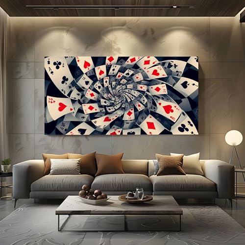 ZORYAN Wandbilder für Wohnzimmer Psychedelisch Spiral Modern Leinwandbilder Illusion Wirbel Kunstdruck Poster Abstrakt Poker Wanddeko für Schlafzimmer - Ungerahmt 70x140 cm ZORYAN Wandbilder für Wohnzimmer Psychedelisch Spiral Modern Leinwandbilder Illusion Wirbel Kunstdruck Poster Abstrakt Poker Wanddeko für Schlafzimmer - Ungerahmt 70x140 cm von ZORYAN