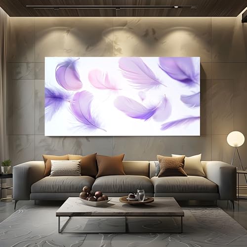 ZORYAN Wandbilder für Wohnzimmer Traum Feder Modern Leinwandbilder Romantisch Flügel Kunstdruck Poster Sanft Vogelfeder Wanddeko für Schlafzimmer - Ungerahmt 70x140 cm ZORYAN Wandbilder für Wohnzimmer Traum Feder Modern Leinwandbilder Romantisch Flügel Kunstdruck Poster Sanft Vogelfeder Wanddeko für Schlafzimmer - Ungerahmt 70x140 cm von ZORYAN