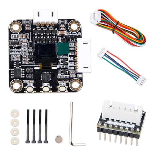 ZORZA 1 Set ultra-leiser Nema17 Schrittmotor-Treiber mit OLED-Display, leistungsstarker 32-Bit-ARM-Prozessor für 3D-Drucker, Teile, Motortreiber sorgt für Nullschrittverlust, ersetzt SERVO42C PCBA ZORZA 1 Set ultra-leiser Nema17 Schrittmotor-Treiber mit OLED-Display, leistungsstarker 32-Bit-ARM-Prozessor für 3D-Drucker, Teile, Motortreiber sorgt für Nullschrittverlust, ersetzt SERVO42C PCBA von ZORZA
