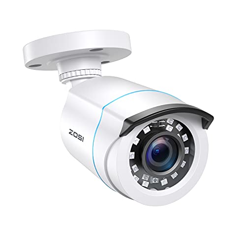 ZOSI 1080P HD Außen Video Überwachungskamera 4-in-1 TVI/CVI/AHD/CVBS 960H CCTV Weiß Kamera mit OSD Menü, 24M IR Nachtsicht von ZOSI