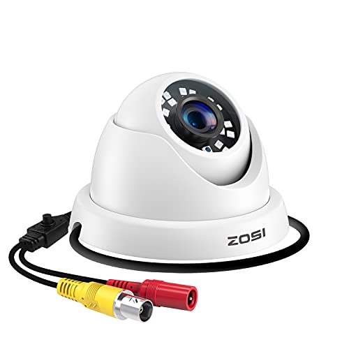 ZOSI 2MP HD 1080p 4-in-1 Dome Video Überwachungskamera mit OSD Taste, Videoausgang in TVI/CVI/AHD/960H von ZOSI