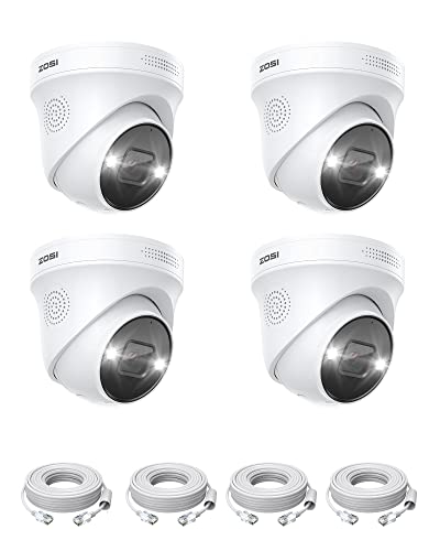 ZOSI 4X 5MP PoE IP Überwachungskamera Aussen, Zusatzkamera mit Spotlight PoE NVR System, Personen-/Fahrzeugerkennung ZOSI 4X 5MP PoE IP Überwachungskamera Aussen, Zusatzkamera mit Spotlight PoE NVR System, Personen-/Fahrzeugerkennung von ZOSI
