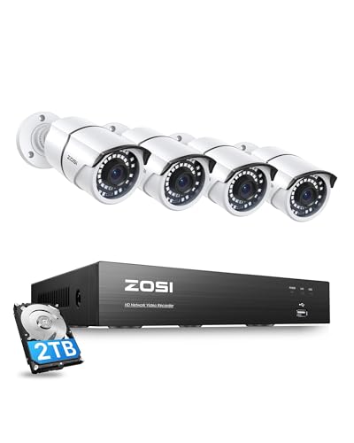 ZOSI 5MP PoE Außen Überwachungskamera Set 8CH 5MP 2TB HDD NVR Plus 4X 5MP Videoüberwachung IP PoE Kamera Set 36M IR Nachtsicht ZOSI 5MP PoE Außen Überwachungskamera Set 8CH 5MP 2TB HDD NVR Plus 4X 5MP Videoüberwachung IP PoE Kamera Set 36M IR Nachtsicht von ZOSI