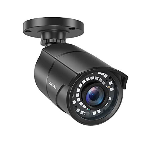 ZOSI CCTV 2.0MP 1080P Full HD Außen Überwachungskamera Sicherheitskamera 30M IR Nachtsicht BNC Kabelgebunden Metallgehäuse Schwarz von ZOSI