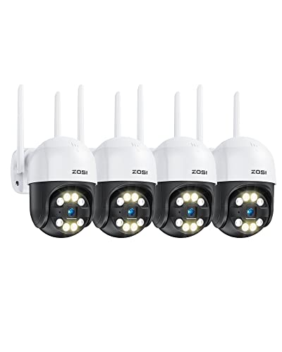 ZOSI Pan/Tilt WLAN Überwachungskamera Aussen 4er Set, 2K Kabellose IP Kamera mit Plug-in Strom, 355°/140° Schwenkbar, Personenerkennung, C289 ZOSI Pan/Tilt WLAN Überwachungskamera Aussen 4er Set, 2K Kabellose IP Kamera mit Plug-in Strom, 355°/140° Schwenkbar, Personenerkennung, C289 von ZOSI
