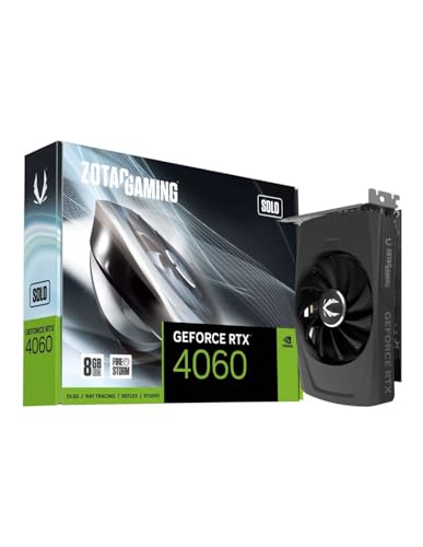 Zotac Gaming GeForce RTX 4060 8GB Solo DLSS 3 8GB GDDR6 128-Bit 17Gbps PCIE 4.0 Super Compact Gaming Grafikkarte ZT-D40600G-10L von ZOTAC