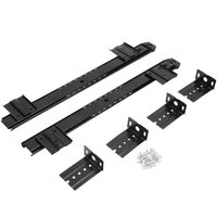 2 Stück verdickte kaltgewalzte Stahl-Computertisch-Tastatur-Gleitschienenhalterung (schwarz) von ZOTERNEN