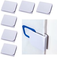 6 Stück Dusch-Spritzschutz-Clips, selbstklebende Duschvorhang-Clips, winddichter Dusch-Spritzschutz-Vorhang-Clip von ZOTERNEN