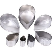 Zoternen - 7 Stücke Edelstahl Rosenblatt Kuchen Ausstecher Form Blume Ausstecher Set Fondant Keksausstecher Kuchenformen diy Werkzeuge Zoternen - 7 Stücke Edelstahl Rosenblatt Kuchen Ausstecher Form Blume Ausstecher Set Fondant Keksausstecher Kuchenformen diy Werkzeuge von ZOTERNEN