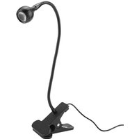 Akozon USB-LED-Tischlampe, für das Arbeitszimmer zu Hause, zum Lesen, Schwarz-Weiß-Lampe, Schreibtisch-Nachtlicht mit LED-Clip (warmes Licht) von ZOTERNEN