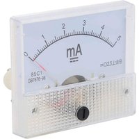 Amperemeter DC 0-5mA Rechteck Analog Strom Panel Zeigertyp Ampere Tester Messgerät Vertikale Installation Amperemeter DC 0-5mA Rechteck Analog Strom Panel Zeigertyp Ampere Tester Messgerät Vertikale Installation von ZOTERNEN