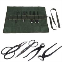 Bonsai-Werkzeugset, 4-teilig: Astschere, Zange, Gartenschere, robustes Werkzeugset mit Schleifstein in einer aufrollbaren Tasche Bonsai-Werkzeugset, 4-teilig: Astschere, Zange, Gartenschere, robustes Werkzeugset mit Schleifstein in einer aufrollbaren Tasche von ZOTERNEN