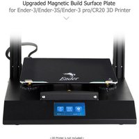 Creality Ender-3 Magnetische Bauplattform-Upgradeplatte, abnehmbare, hochflexible Klebepads für 3D-Drucker, 235 x 235 mm beheizte Bettabdeckung für Creality Ender-3 Magnetische Bauplattform-Upgradeplatte, abnehmbare, hochflexible Klebepads für 3D-Drucker, 235 x 235 mm beheizte Bettabdeckung für von ZOTERNEN