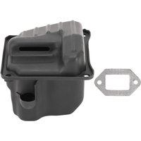 Zoternen - Doppelter Schalldämpfer aus Eisen und Metall, exquisite Teile für Kettensägen-Schalldämpfer mit stabiler Leistung für Stihl 044 046 Ms440 von ZOTERNEN