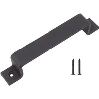 Fafeicy Türgriff-Zugstange, 153 mm Lochabstand, Schwarz, schlichtes Design, dekorativer Zuggriff, Zubehör mit 2 Schrauben für Kleiderschrank und Fafeicy Türgriff-Zugstange, 153 mm Lochabstand, Schwarz, schlichtes Design, dekorativer Zuggriff, Zubehör mit 2 Schrauben für Kleiderschrank und von ZOTERNEN