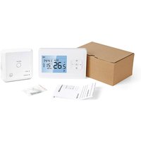Kabellos programmierbarer WLAN-Thermostat mit Funkempfänger, Tisch-/Wandmontage, Sprachsteuerung per App, Temperaturregler für Gasheizkessel von ZOTERNEN