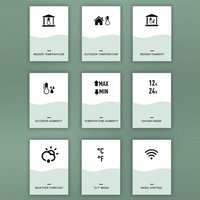 Kabellose Wetterstation mit Innen-/Außenthermometer, Temperatur- und Feuchtigkeitsanzeige, 7,5-Zoll-Farbdisplay mit Funkuhr und Barometer, von ZOTERNEN