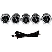 Keenso Set mit 5 Turbo-Ambienteleuchten in 3 Farben, LED-Ambientebeleuchtungsset für den vorderen Turbinen-Lüftungsschlitz, für C-Klasse GLC W205 von ZOTERNEN