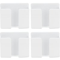 Klebe-Handyhalterung zur Wandmontage, 4-teilig, Wandregal zur Aufbewahrung, Fernbedienung ohne Bohren, Wand-Ladestation für Mobiltelefone Klebe-Handyhalterung zur Wandmontage, 4-teilig, Wandregal zur Aufbewahrung, Fernbedienung ohne Bohren, Wand-Ladestation für Mobiltelefone von ZOTERNEN