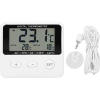 Kühlschrank-Thermometer mit Alarmfunktion, großem Temperaturbereich, einstellbarem Hoch- und Niedrigalarm, LCD-Display, Umschaltbar zwischen °C und Kühlschrank-Thermometer mit Alarmfunktion, großem Temperaturbereich, einstellbarem Hoch- und Niedrigalarm, LCD-Display, Umschaltbar zwischen °C und von ZOTERNEN