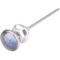 Ölmessstab für Motorräder, Ölstandsanzeiger mit Thermometer für 125-cm³-Motorräder aus Aluminiumlegierung (Silber) von ZOTERNEN