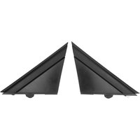 Paar Türspiegel-Flaggenabdeckung 1SH17KX7AA links rechts schwarz Dekoration Ersatz für FIAT 500 2012-2017 von ZOTERNEN
