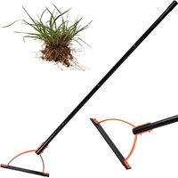 Zoternen - Rasentrimmer mit zweischneidiger, gezackter Stahlklinge – Handgehaltener Unkrautstecher – Langer Griff für Gartenrasen – 153 cm lang Zoternen - Rasentrimmer mit zweischneidiger, gezackter Stahlklinge – Handgehaltener Unkrautstecher – Langer Griff für Gartenrasen – 153 cm lang von ZOTERNEN