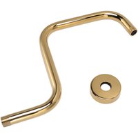 Spacnana S-förmiger Duschkopf-Verlängerungsarm, Duschkopf-Verlängerungsarm aus Edelstahl mit 1/2-Zoll-NPT-Anschluss, einfache Montage, für große von ZOTERNEN