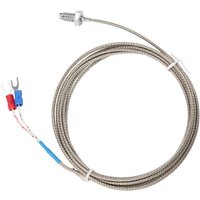 Temperatursensor Kabel, M6 bsw Gewinde Temperaturmessfühler Typ k Thermoelementsensor mit 1-5 Meter Kabel Temperaturfühler(2M) von ZOTERNEN