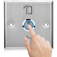 Türdrücker aus Edelstahl, Entriegelungsknopf des Zutrittskontrollsystems, Türöffnungsschalter mit Kontrollleuchte Türdrücker aus Edelstahl, Entriegelungsknopf des Zutrittskontrollsystems, Türöffnungsschalter mit Kontrollleuchte von ZOTERNEN