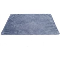 Waschbare Haustierdecke, warm und dick für den Winter, Hundeschlafmatte, weiche Fleecedecke (blau L 100x80cm). von ZOTERNEN