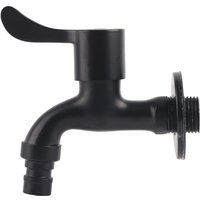 Zoternen - Wasserhahn für den Garten, Edelstahl 304, schwarz, zur Wandmontage, für Badezimmer (Waschmaschine) von ZOTERNEN