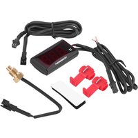 Wassertemperaturthermometer, universelles digitales Thermometer mit Wassertemperaturanzeige für Motorrad, Rennroller (ROT) von ZOTERNEN